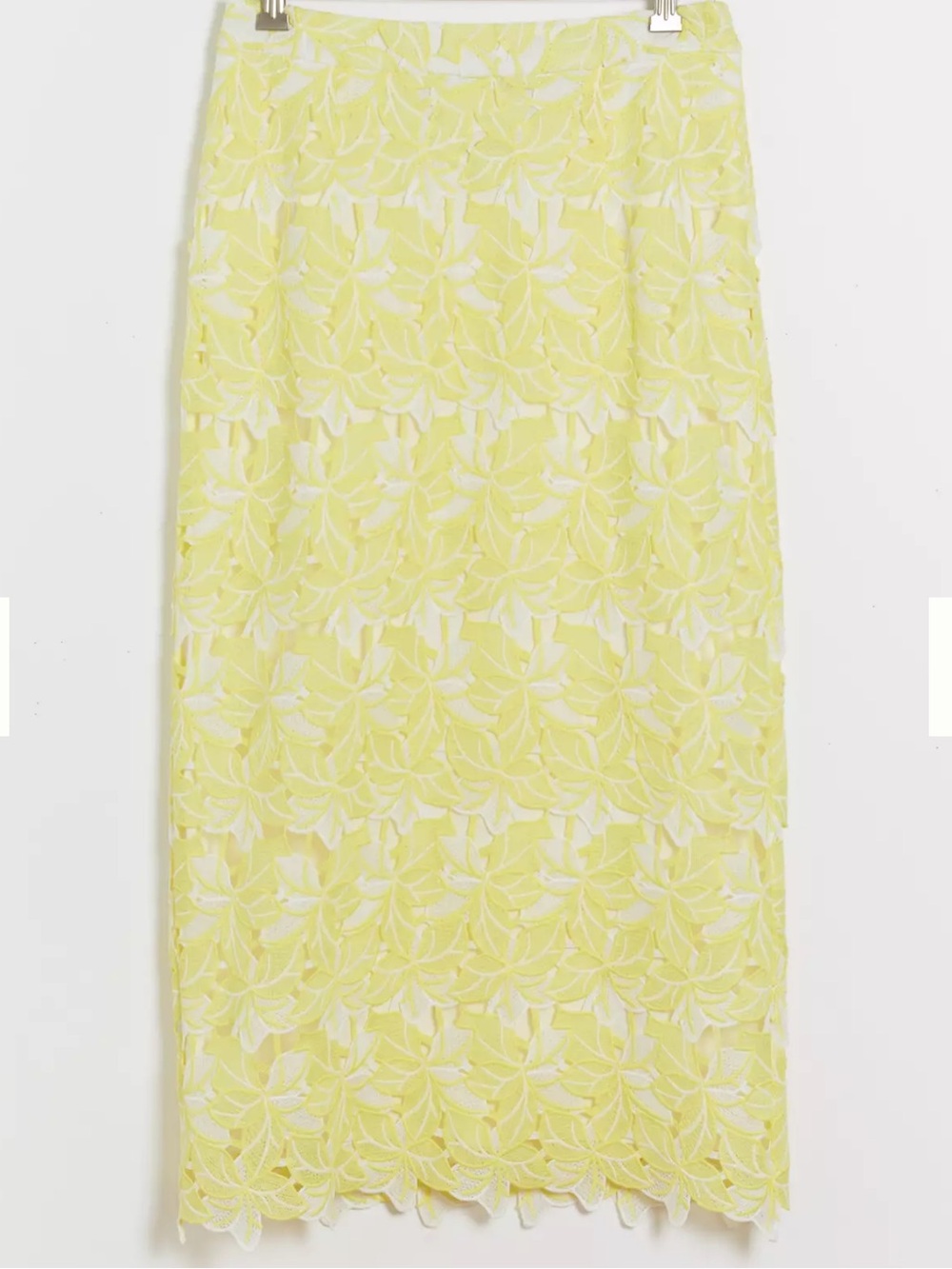 Anthropologie Sunday in Brooklyn Buttercup Eyelet Pencil Skirt Midi Size Small